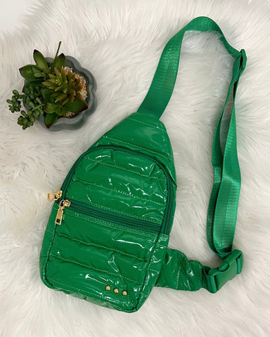 Sonali Sling Bag in Emerald Green FINAL SALE