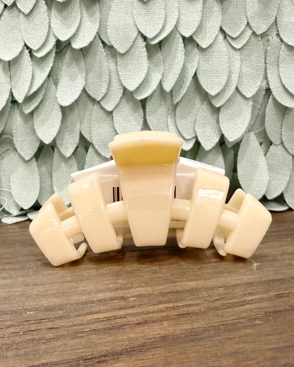 TELETIES Classic Hair Clip in Almond Beige