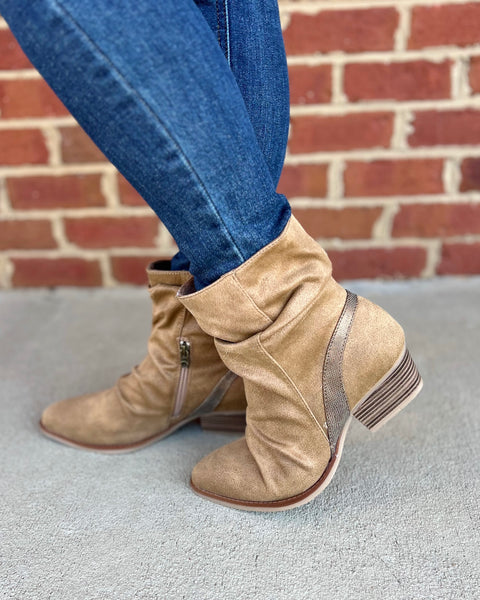 Blowfish Spur Boot in Almond FINAL SALE