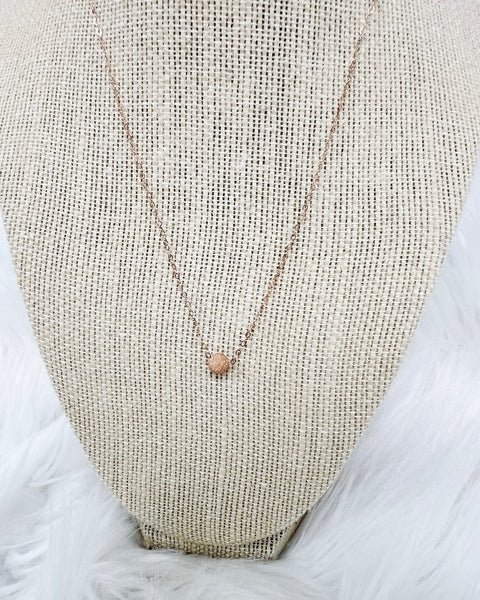 Stardust Bead Necklace in Rose Gold FINAL SALE