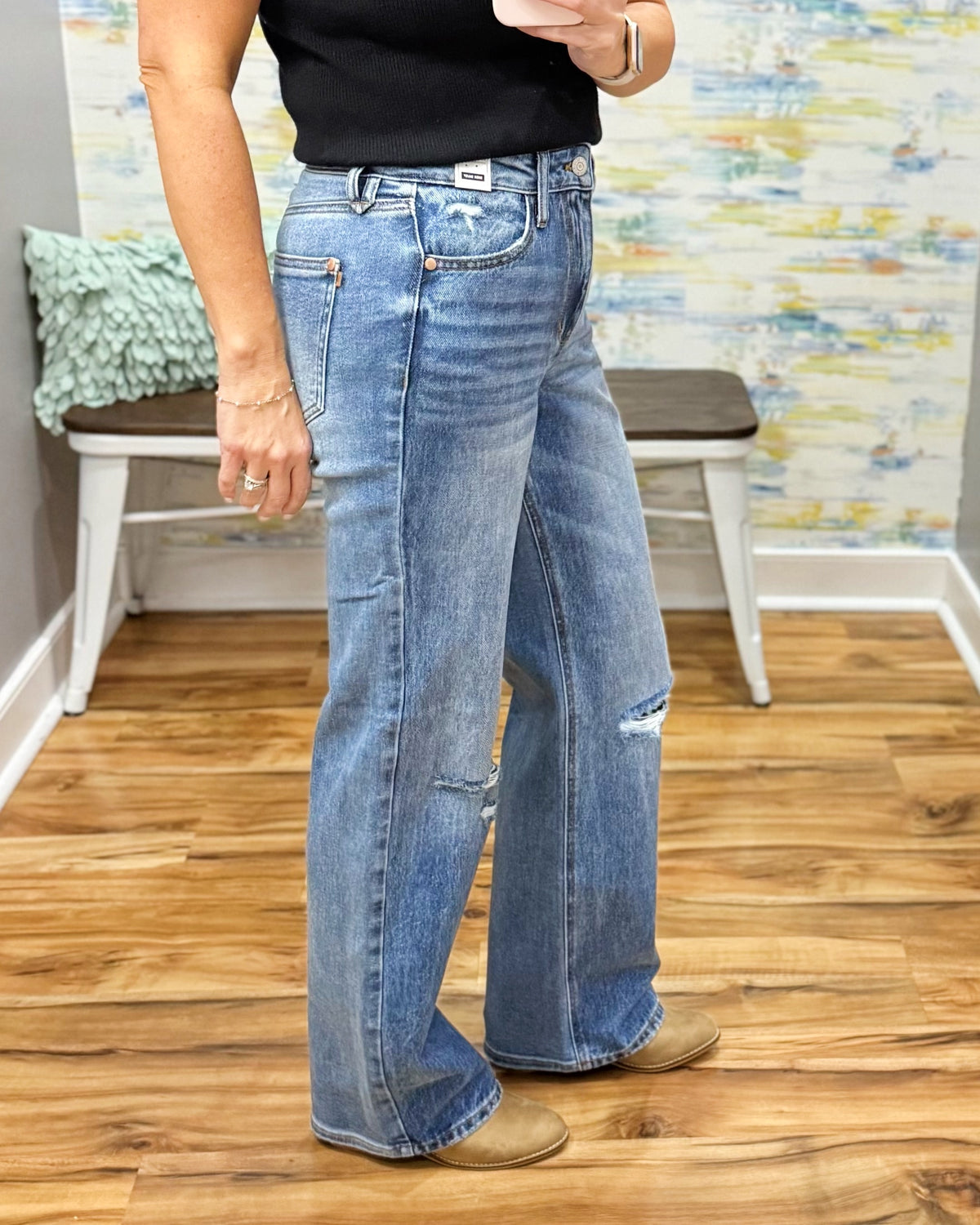 Judy Blue Brenda Straight Leg Jeans.