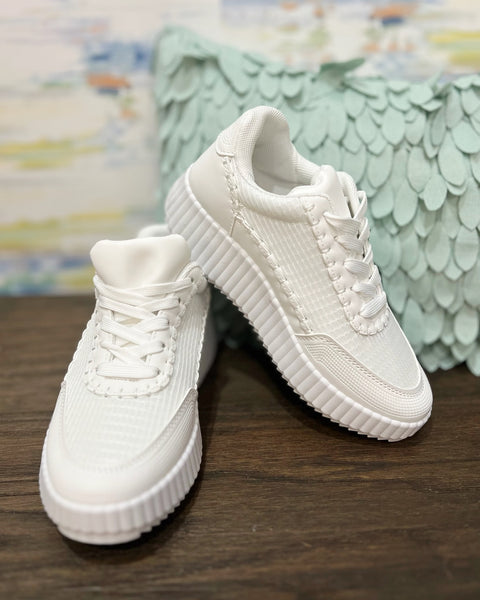 Sarki Platform Sneaker in White Multi