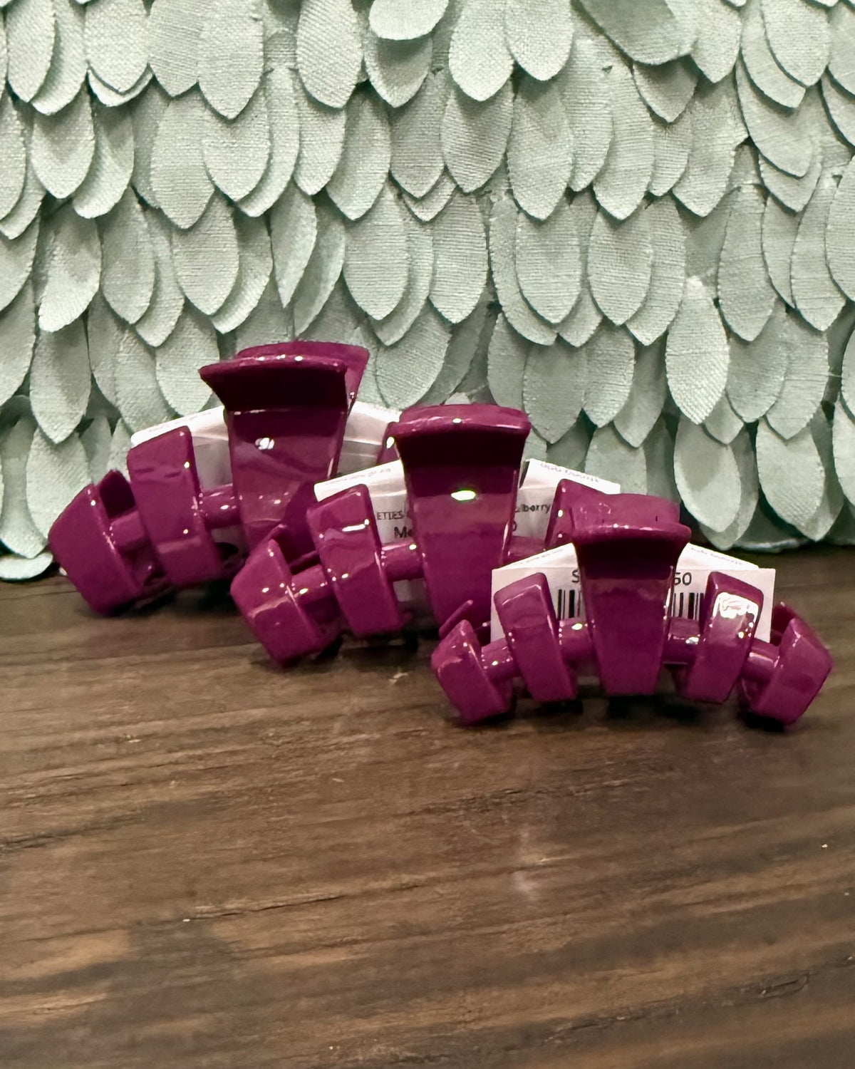 TELETIES Classic Hair Clip in Mulberry