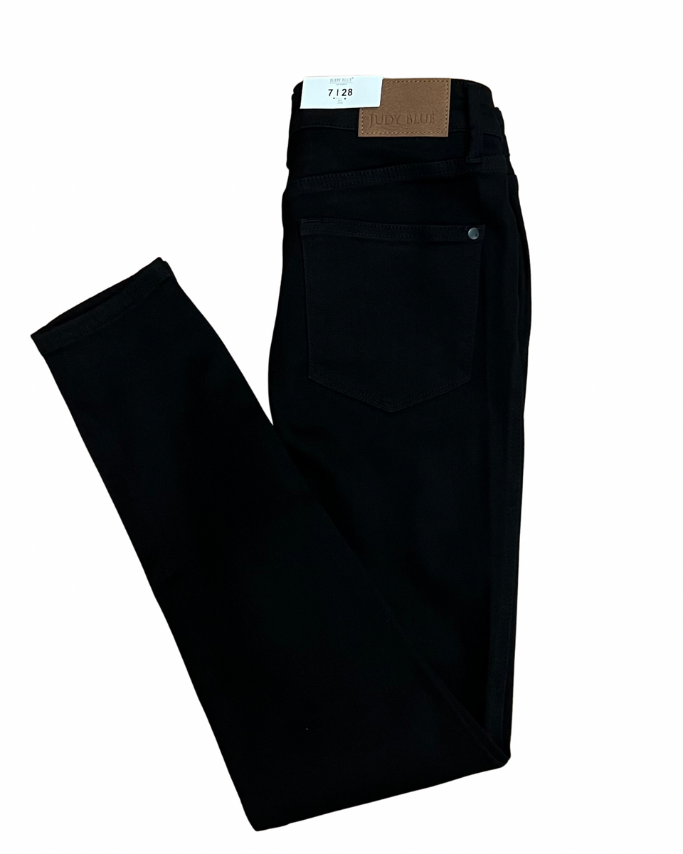 Judy Blue CURVY Tummy Control Skinny Jeans in Black FINAL SALE - Madi Savvy  Boutique