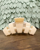 TELETIES Classic Hair Clip in Almond Beige