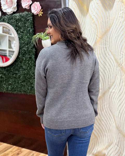 Yolanda Star Sweater in Grey