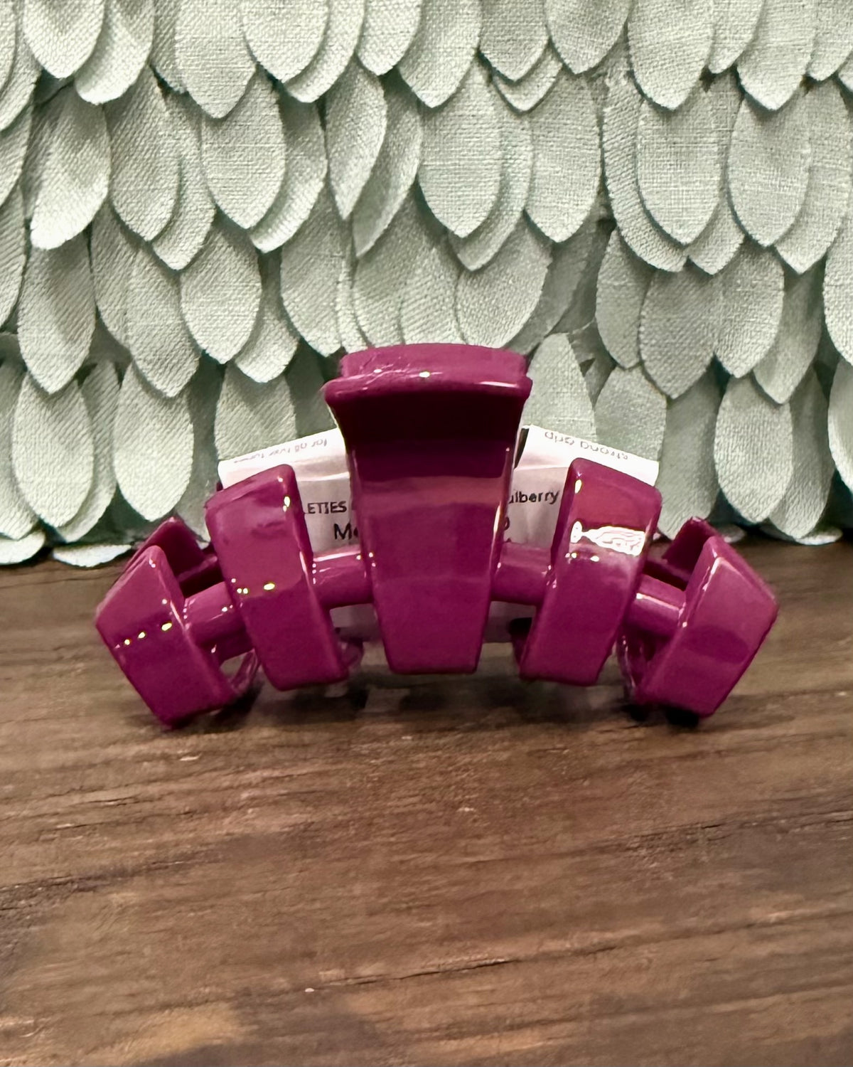 TELETIES Classic Hair Clip in Mulberry