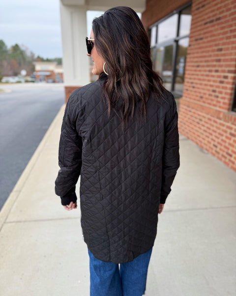 Avery Textured Jacket in Black FINAL SALE