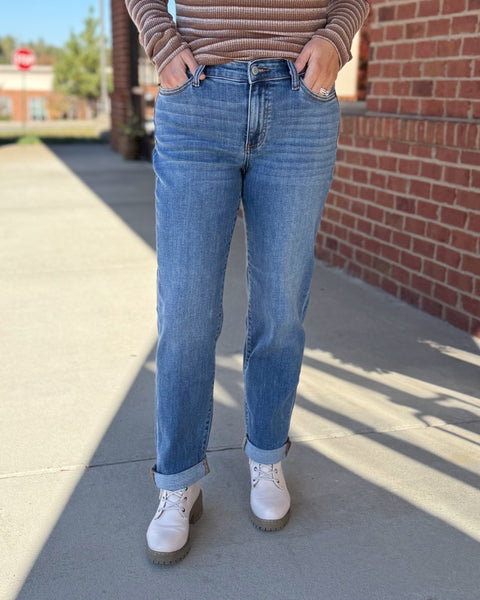 Judy Blue REG/CURVY Boyfriend Jeans
