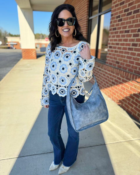 Ruth Floral Crochet Top