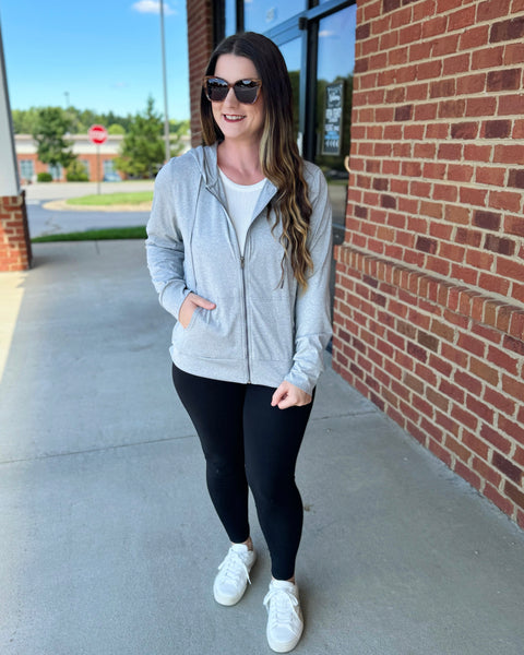 Dana Soft Athletic Hoodie in H. Grey