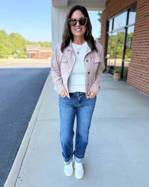 Leah Jacket in Mauve