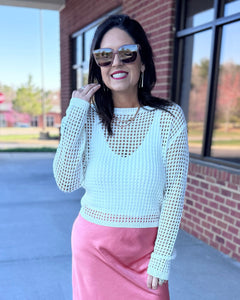 Freya Reversible Twist Top in Off White