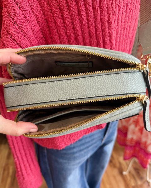 Sky Dual Crossbody Bag in Light Mint
