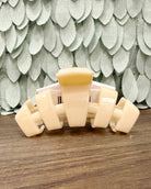 TELETIES Classic Hair Clip in Almond Beige
