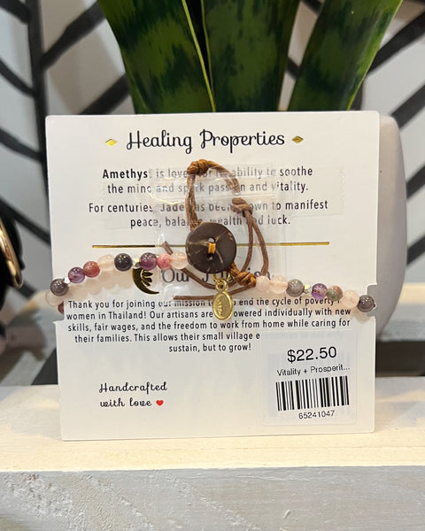 Vitality + Prosperity Healing Bracelet