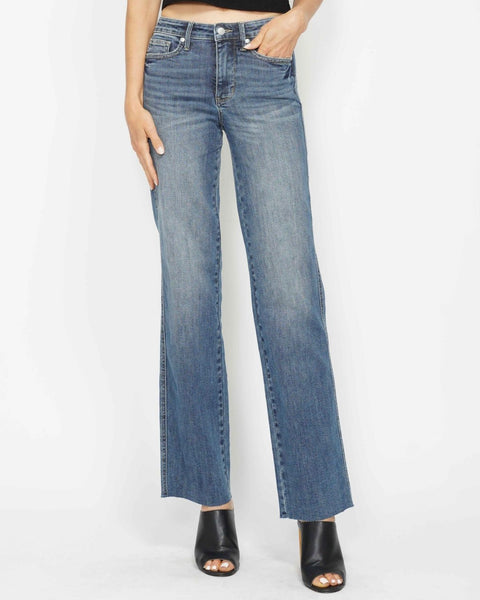 Judy Blue REG/CURVY Mid Rise Tummy Control Vintage Straight Jeans