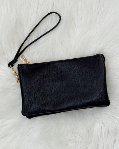 Riley Crossbody/Wristlet in Black