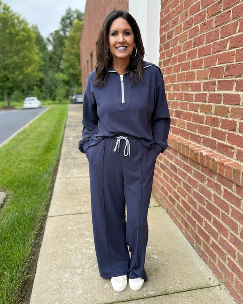 Samantha Lounge Pants in Navy FINAL SALE