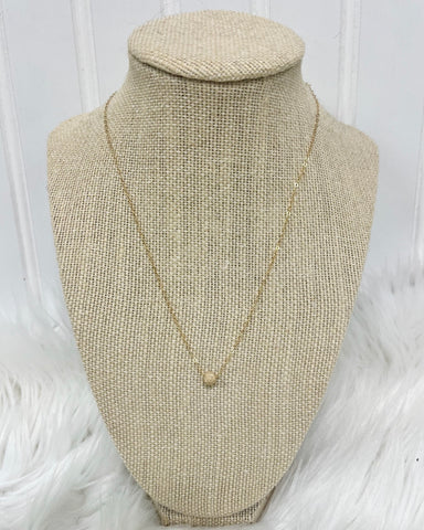 Stardust Bead Necklace in Gold