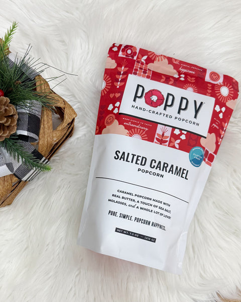 Poppy Salted Caramel Popcorn