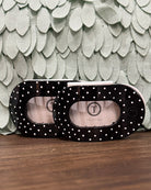 TELETIES Black Polka Dot Party Flat Round Hair Clip
