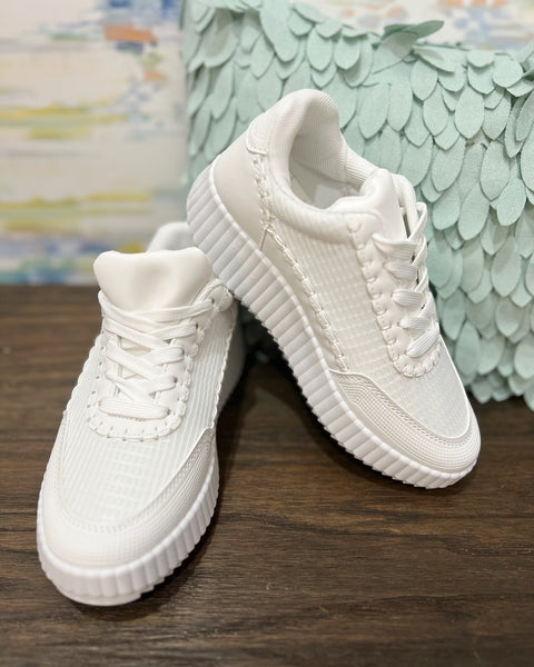 Sarki Platform Sneaker in White Multi