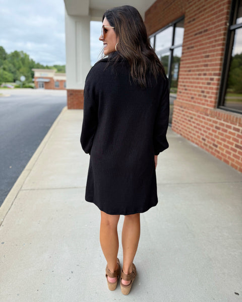 Rylan CURVY Collared Dress in Black FINAL SALE