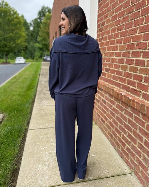 Samantha Lounge Pants in Navy FINAL SALE