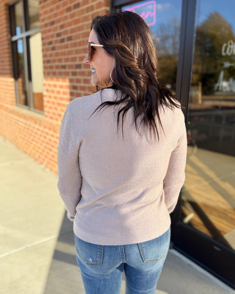 Dillon Soft Sweater in Dusty Blush