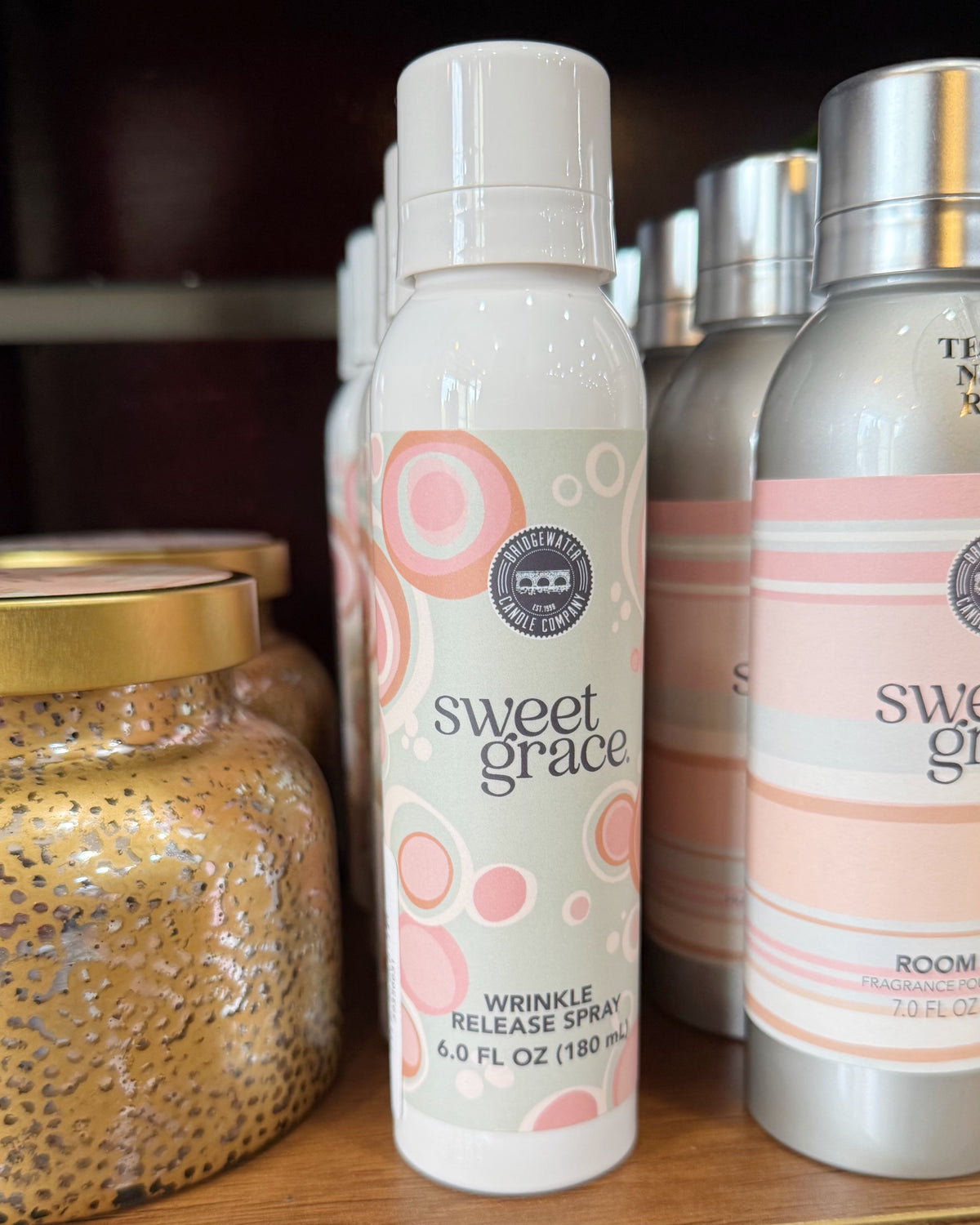 sweet grace scented wrinkle release spray.