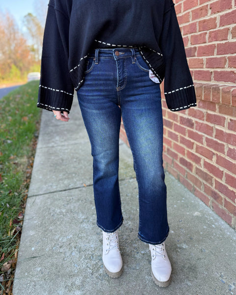 Risen REG/CURVY Crop Bootcut Jeans