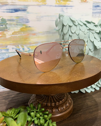 I-Sea River Sunglasses in Rose Gold/Rose