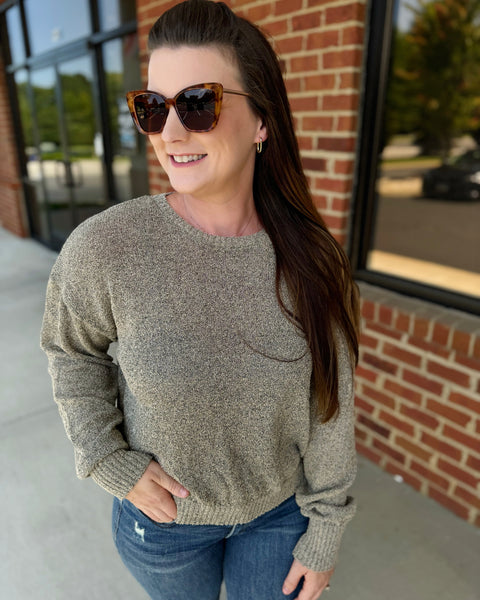 Ollie Soft Sweater in Taupe