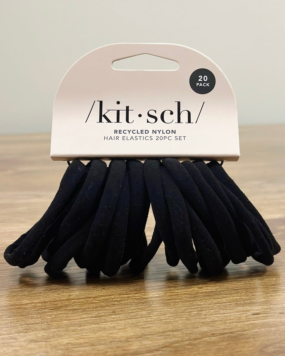 Kitsch Eco-Friendly Nylon Elastics 20pc Set - Black