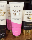 hot girl shit hand cream in sea salt, citrus scent.