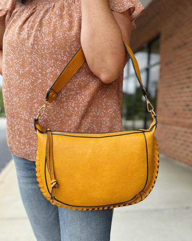 Sierra Shoulder Bag in Mustard