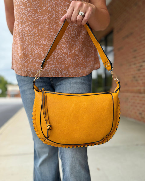 Sierra Shoulder Bag in Mustard