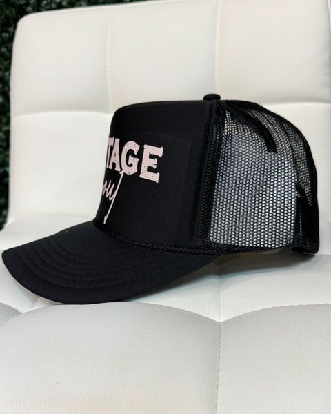 Vintage Soul Black Trucker Hat