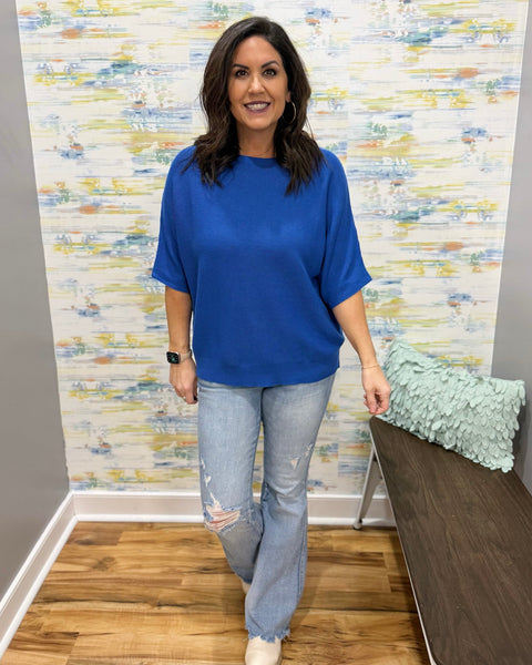 Heidi Dolman Sweater in Coastal