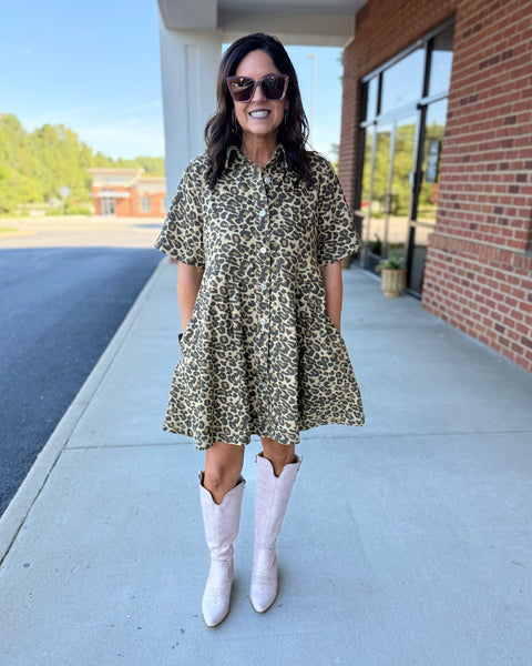 Natalia Dress in Taupe