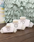 teleties classic hair claw clip in coconut white.