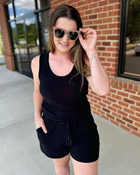 Phoenix Romper in Black FINAL SALE