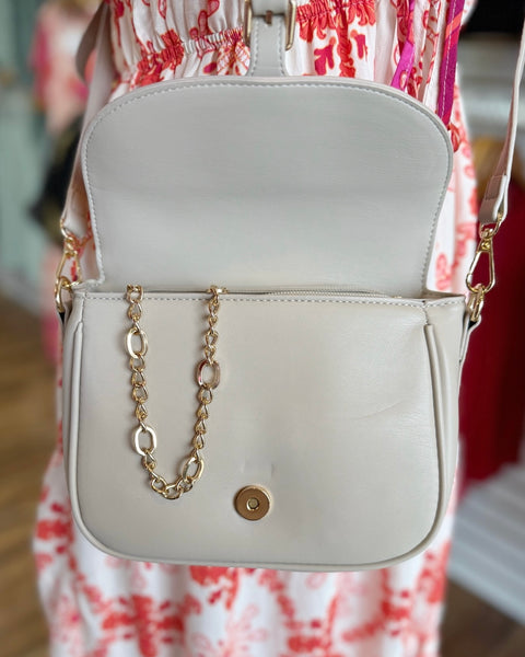 Athens Crossbody Bag in Greige