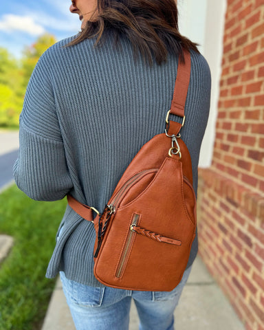 Nikki Sling Bag in Brown