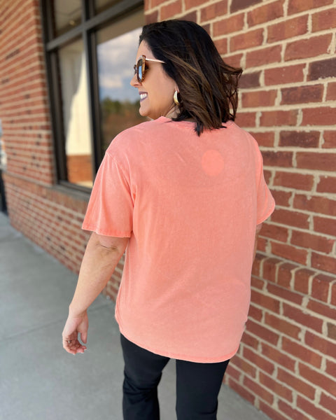Blake Tee in Coral