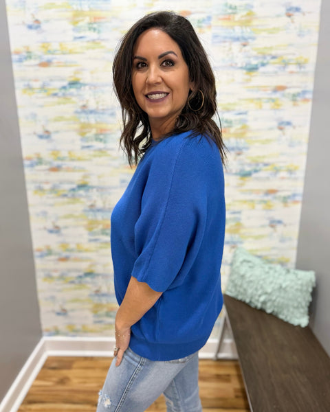 Heidi Dolman Sweater in Coastal