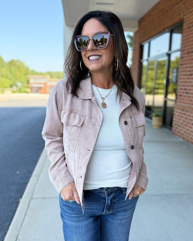 Leah Jacket in Mauve