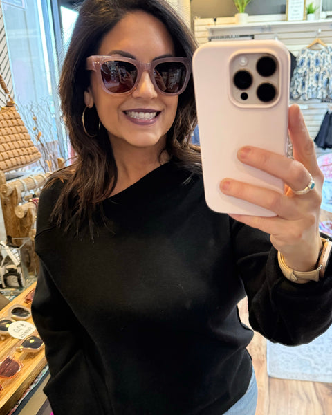 I-SEA Andi Sunglasses in Dusty Rose/Plum