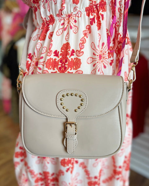 Athens Crossbody Bag in Greige